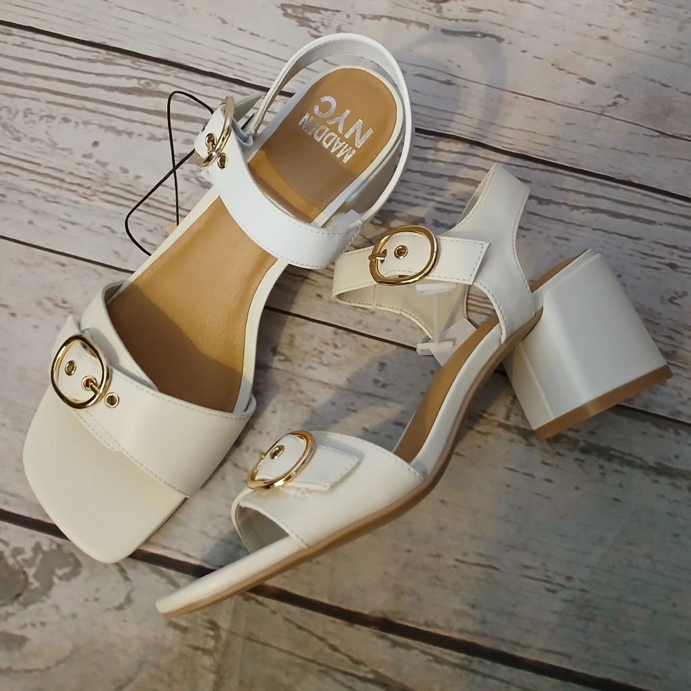 Madden NYC Women's Adelade Sandals White Size 11 - Picture 6 of 11